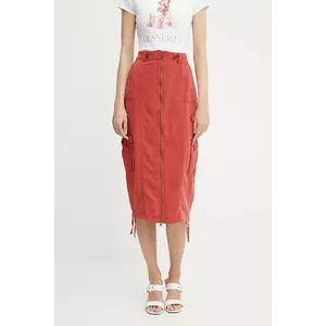 Guess fustă din amestec de in CASEY imagine