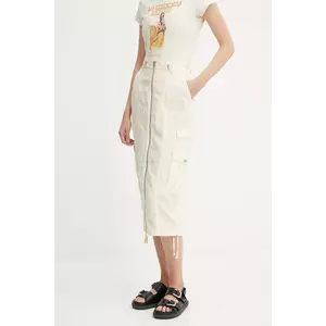 Guess fustă din amestec de in CASEY imagine