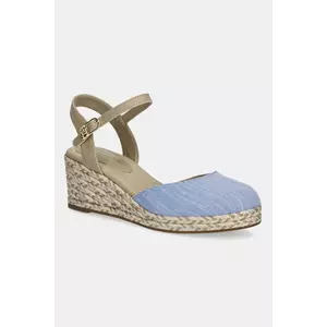 Tommy Hilfiger espadrile CHAMBRAY MID WEDGE ESPAD imagine