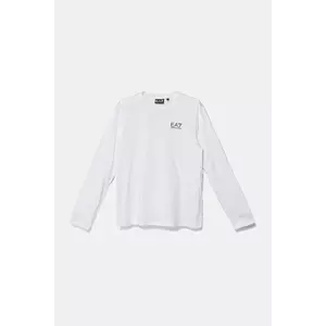 EA7 Emporio Armani longsleeve din bumbac pentru copii imagine