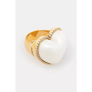 AMBUSH inel de argint Large Pearl Heart Ring imagine