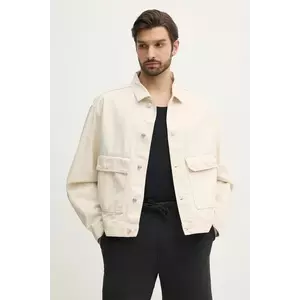 Calvin Klein Jeans geacă din amestec de in imagine