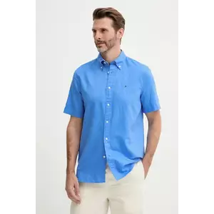 Tommy Hilfiger cămașă din amestec de in imagine