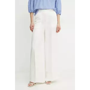 Twinset pantaloni din amestec de in imagine