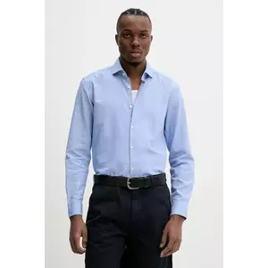 HUGO camasa din amestec de in imagine