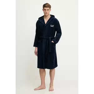 EA7 Emporio Armani halat de baie din bumbac imagine