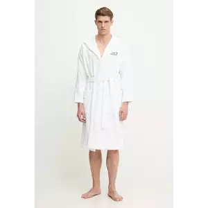 EA7 Emporio Armani halat de baie din bumbac imagine