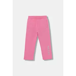 Guess pantaloni de trening din bumbac pentru copii imagine
