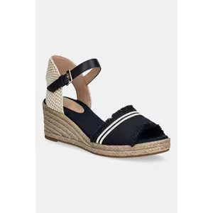 Tommy Hilfiger sandale FRINGE CANVAS MEDIUM WEDGE imagine