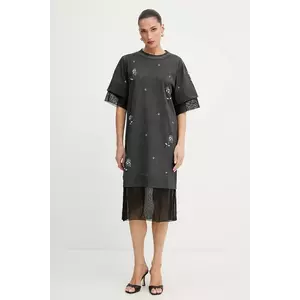 Pinko rochie din bumbac REIMAGINE by Patrick Mcdowell imagine