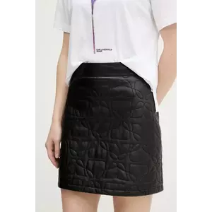 HUGO fustă de piele Lesani imagine