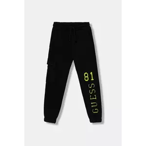 Guess pantaloni de trening din bumbac pentru copii imagine