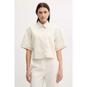 Calvin Klein Jeans cămașă din amestec de in imagine