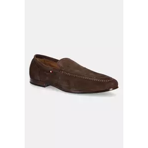 Tommy Hilfiger mocasini din piele întoarsă TH FLEXIBLE SUEDE LOAFER imagine
