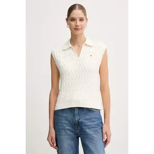 Tommy Hilfiger vestă din bumbac imagine