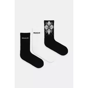 HUGO șosete 3-pack 3P QS RIB ARGYLE CC imagine