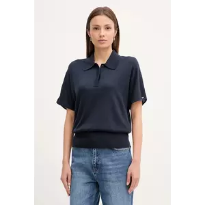 Tommy Hilfiger polo cu mătase imagine