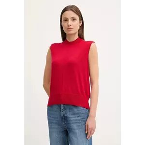 Tommy Hilfiger vestă din amestec de mătase imagine