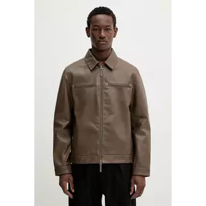 Calvin Klein geacă de piele imagine