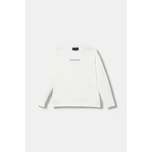 Emporio Armani longsleeve din bumbac pentru copii imagine