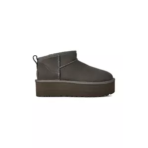 UGG cizme de zăpadă din piele întoarsă Classic Ultra Mini Platform imagine