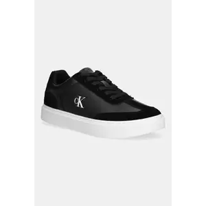 Calvin Klein sneakers din piele CLASSIC CUPSOLE LACEUP WT MIX imagine