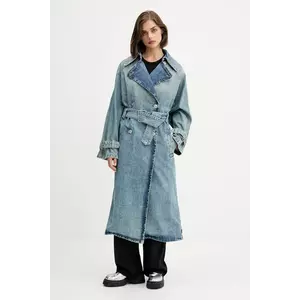 HUGO Blue palton din denim Garena_2_B imagine