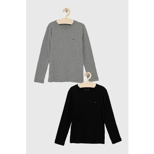 Tommy Hilfiger Longsleeve din bumbac pentru copii (2-pack) imagine