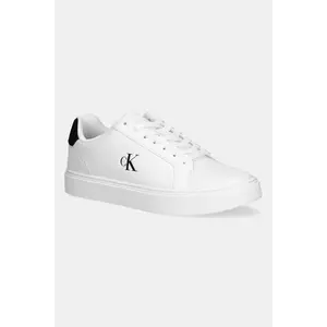 Calvin Klein sneakers din piele CLASSIC CUPSOLE LACEUP LTH imagine