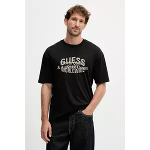 Guess tricou din bumbac WORLDWIDE imagine