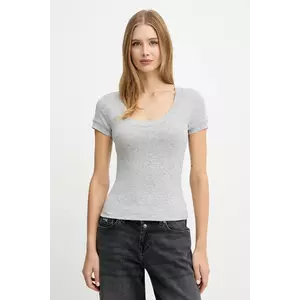 Guess tricou din amestec de mătase TINA imagine