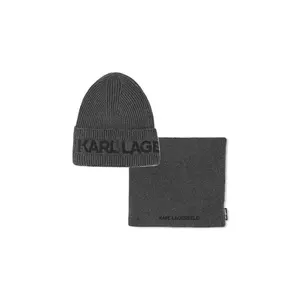 Karl Lagerfeld pălărie și eșarfă din bumbac pentru copii imagine