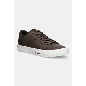 Tommy Hilfiger sneakers din piele TH HI VULC LTH STREET imagine