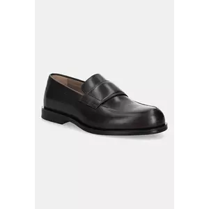 Calvin Klein mocasini de piele ESS RUBBER BAND LOAFER LTH imagine