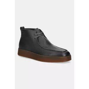 Calvin Klein pantofi de piele HYBRID CUP APRON BOOT LTH imagine