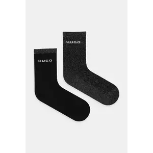 HUGO șosete 2-pack 2P QS SHINY PIQ CC W imagine