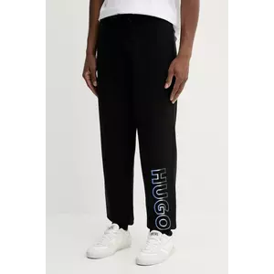 HUGO Blue pantaloni de trening din bumbac Nogtro imagine