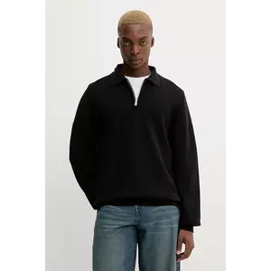 HUGO pulover de bumbac San Pauley-C imagine