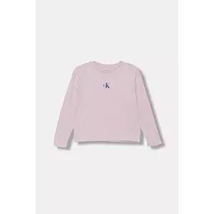 Calvin Klein Jeans longsleeve din bumbac pentru copii imagine