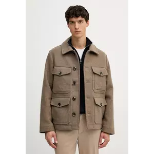 Tommy Hilfiger jachetă cămașă cu lână imagine