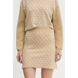 Guess fustă din amestec de lână AUBREY imagine