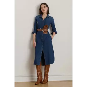 Lauren Ralph Lauren rochie jeans imagine