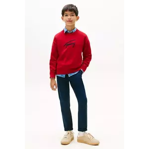 Tommy Hilfiger pantaloni de bumbac pentru copii imagine