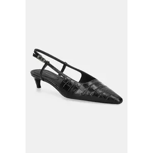 Tommy Hilfiger stilettos de piele CROC SLINGBACK SLANTED HEEL imagine