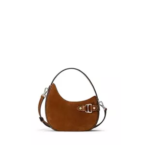 Lauren Ralph Lauren geantă de mână din piele întoarsă imagine