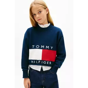 Tommy Hilfiger pulover de bumbac pentru copii imagine