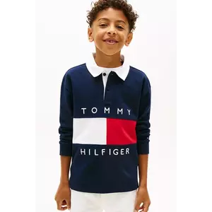 Tommy Hilfiger longsleeve din bumbac pentru copii imagine