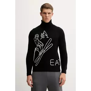 EA7 Emporio Armani pulover din amestec de lână imagine