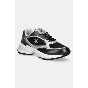 Calvin Klein sneakers HIKE RUNNER LACE UP MESH MIX MET imagine