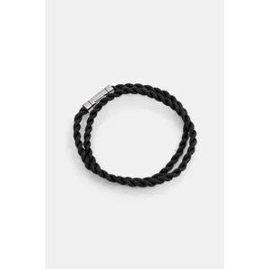 HUGO bratara de piele E-DOUBLEBRAID4-BRA imagine